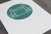 Rotterdamse Letterpress art-poster De Hef