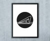 ICON010 poster in lijst Centraal Station Rotterdam