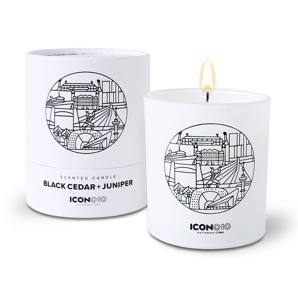 Rotterdamse Geurkaars | Black Cedar+Juniper